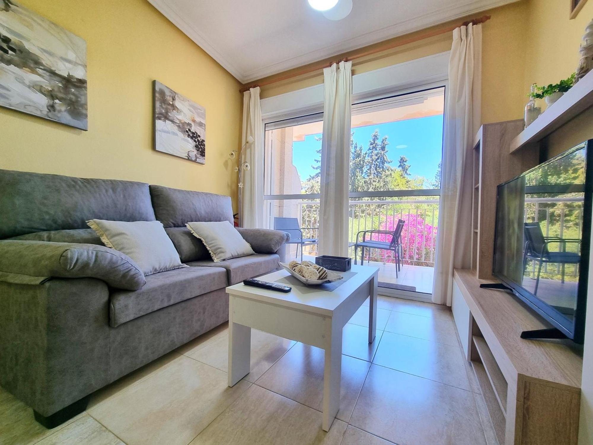 *** Apartamento con jardín, barbacoa y piscina *** Águilas Exterior foto